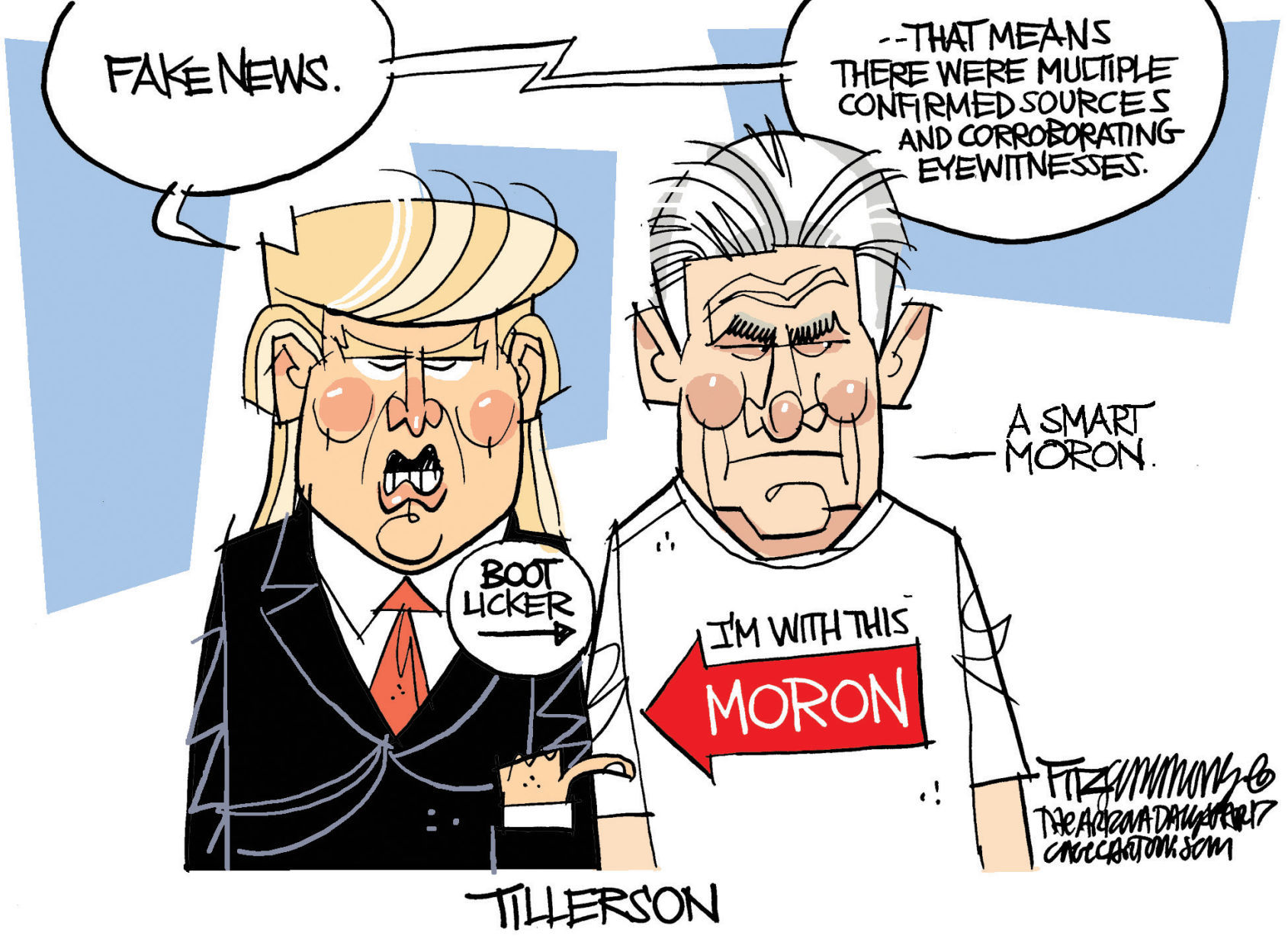 Daily Fitz Cartoon: Tillerson
